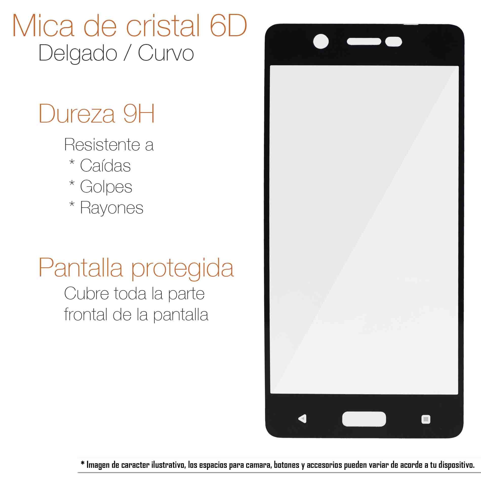Mica Cristal Templado Curva 5D Xiaomi Redmi Note 9