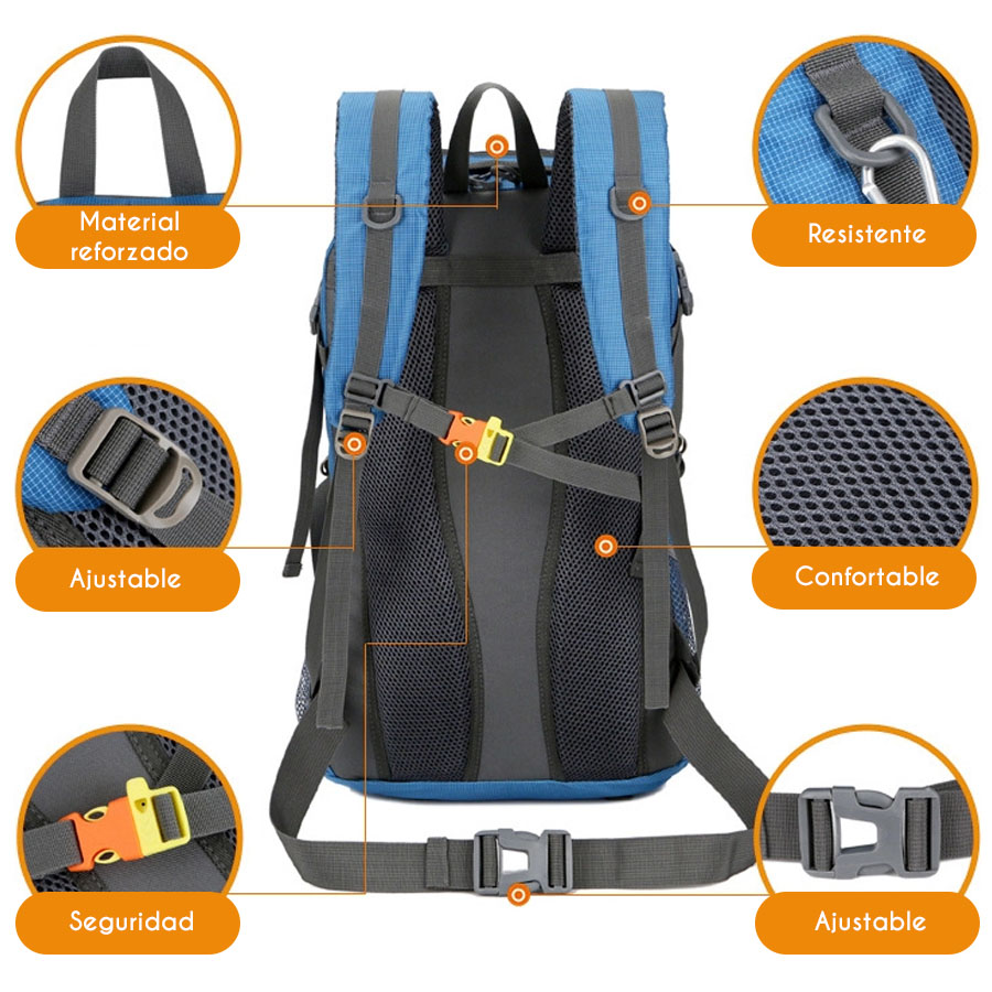 Mochila Táctica Impermeable Resistente Backpack para Camping / Alpinismo V460