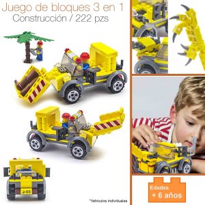 Bloques Para Armar Tipo Lego Camion Construccion 3 En 1 Niño