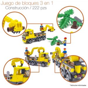 Bloques Para Armar Tipo Lego Camion Construccion 3 En 1 Niño