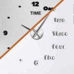 Reloj de Pared Moderno Gigante Hágalo Usted Mismo Números-Letras