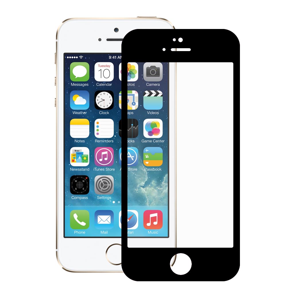 Mica Cristal Templado Curva 5D iPhone 5 / / 5C / SE – Shopeame