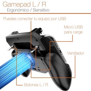 GamePad con Batería de Respaldo y Ventilador 4000mha