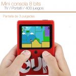 Mini Gameboy consola retro 8 bit + control rojo consola