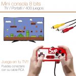 Mini Gameboy consola retro 8 bit + control rojo consola