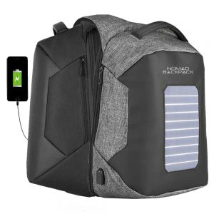 Mochila BackPack Plus con Panel Solar para Carga USB Impermeable Antirrobo