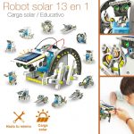 Robot Solar Armable 13 en 1 didáctico