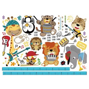 Pegatinas Pared Niños Wall Stickers Animales Músicos
