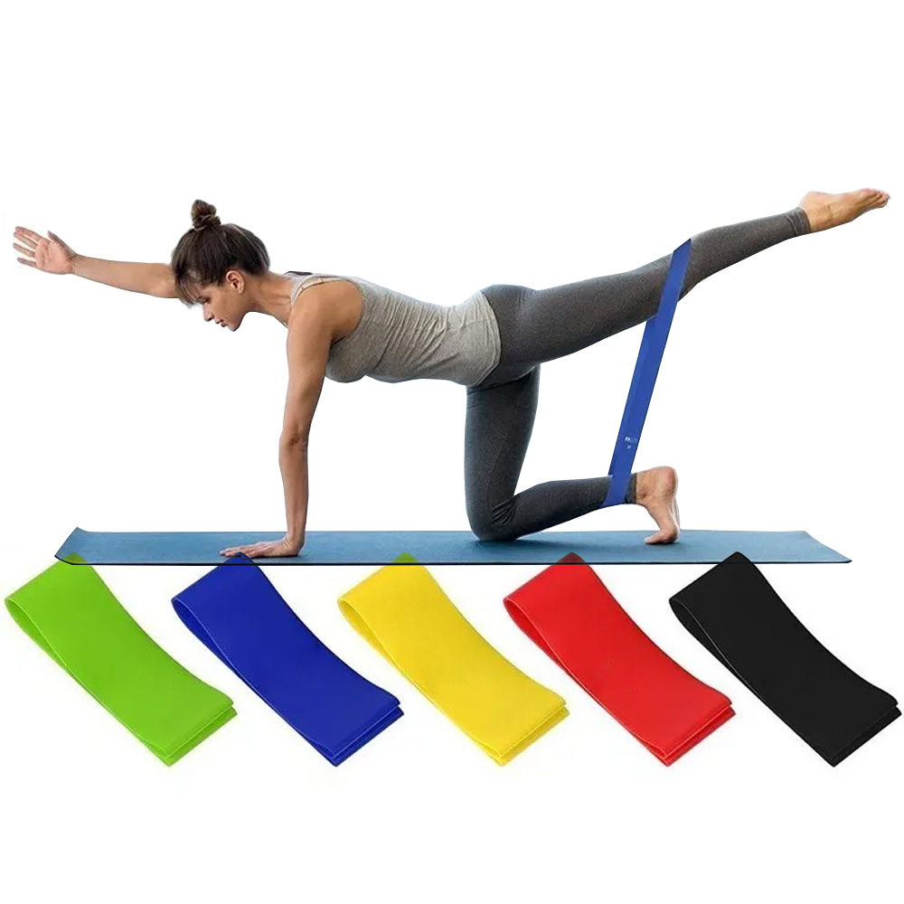 Essentials Bandas Elásticas Banda de Resistencia de Fitness Yoga Pilates UMI para rehabilitación y Terapia Física para Hombres y Mujeres Bandas Ejercicio