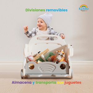 Librero Organizador Montessori Kiddo Andadera Pizarrón Juguetero