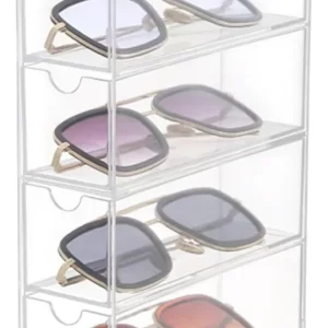 Organizador de lentes caja de almacenamiento multinivel